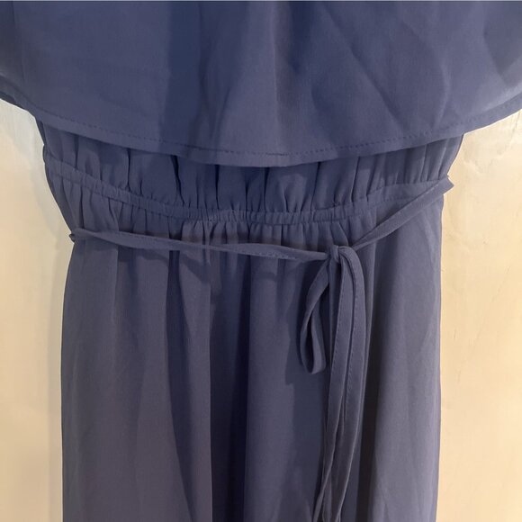 Baltic Born Navy Blue Maxi Dress Women’s XXL New  Formal Evening Gown Flowy - Picture 3 of 14